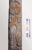 人形木雕門柱藏品圖，第15張